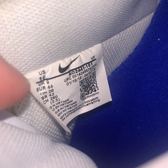 Nike Air Force 1 low oversized swoosh white racer blue - Picture 7 of 7